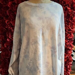 Green Tea Womens XL Tie-Dye Long Sleeve Top
